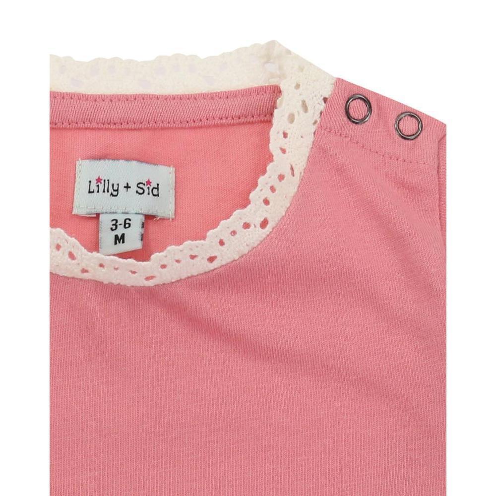 Ruffled Collar Long Sleeve Tee (0-3 M)-Tops & Tees-Lilly + Sid-0-3 M-bluebird baby & kids