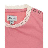 Ruffled Collar Long Sleeve Tee (0-3 M)-Tops & Tees-Lilly + Sid-0-3 M-bluebird baby & kids