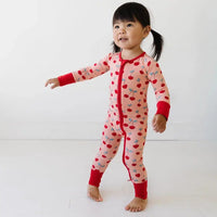 Cherry On Top Bamboo Viscose Zippy-Pajamas-Little Sleepies-Newborn-bluebird baby & kids