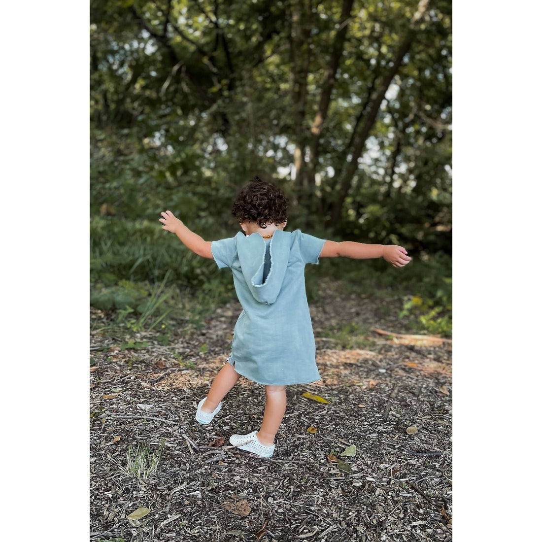 Kids' French Terry Hoodie Dress-Baby & Toddler Dresses-Loved Baby-Adobe-12-18m-bluebird baby & kids