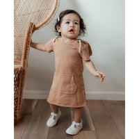 Kids' French Terry Hoodie Dress-Baby & Toddler Dresses-Loved Baby-Adobe-12-18m-bluebird baby & kids