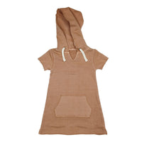 Kids' French Terry Hoodie Dress-Baby & Toddler Dresses-Loved Baby-Adobe-12-18m-bluebird baby & kids