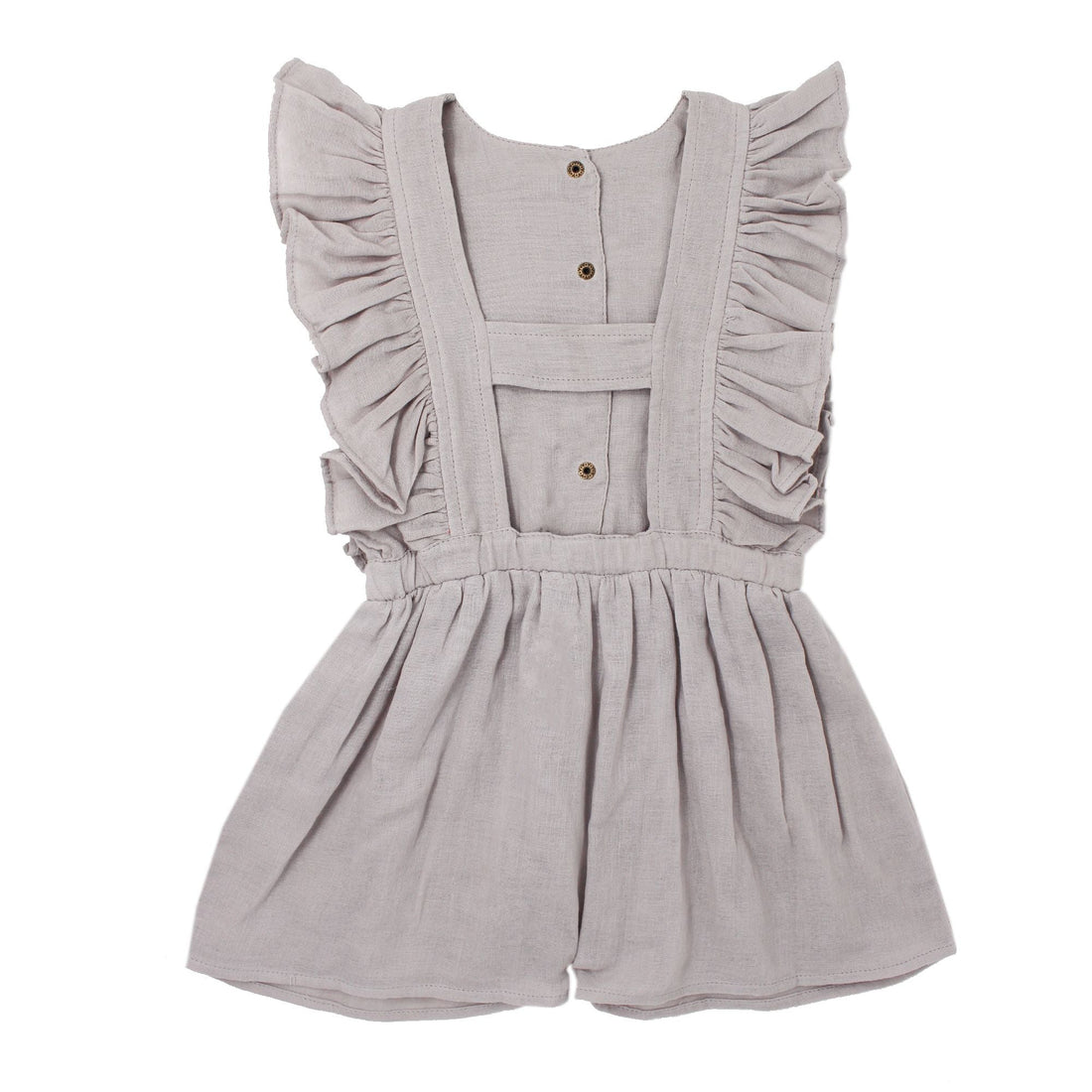 Kids' Muslin Ruffle Jumper-Bodysuits-Loved Baby-2T-Cloud Grey-bluebird baby & kids