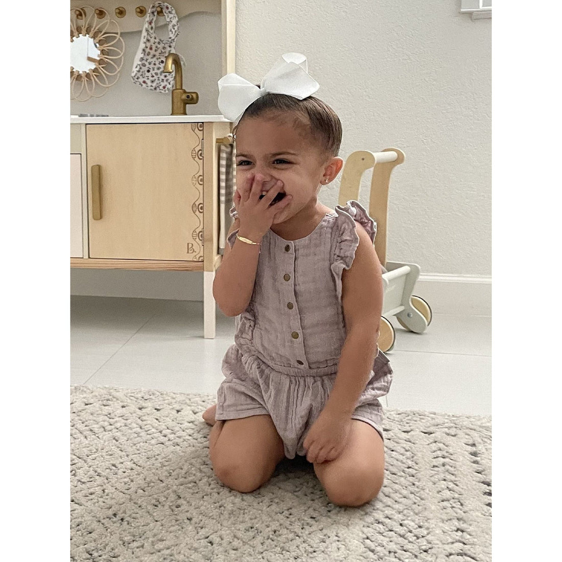 Kids' Muslin Ruffle Jumper-Bodysuits-Loved Baby-2T-Cloud Grey-bluebird baby & kids