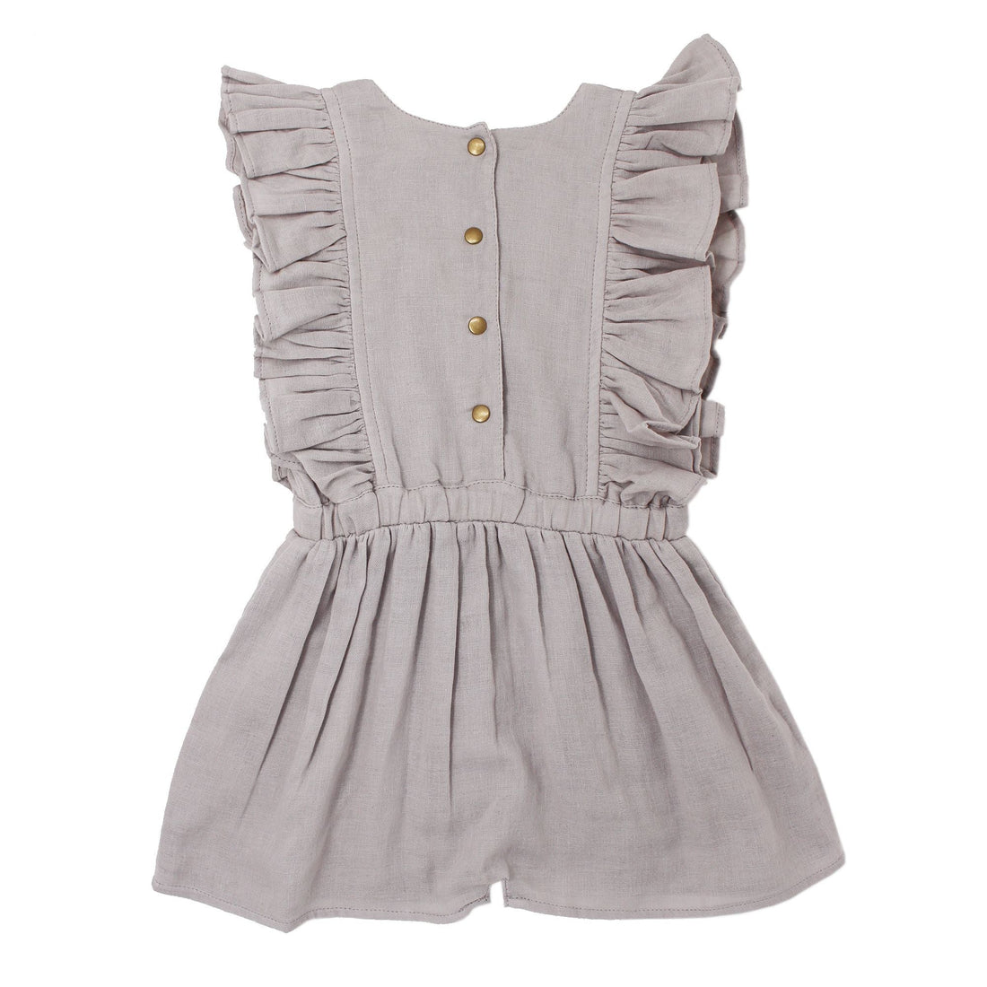 Kids' Muslin Ruffle Jumper-Bodysuits-Loved Baby-2T-Cloud Grey-bluebird baby & kids