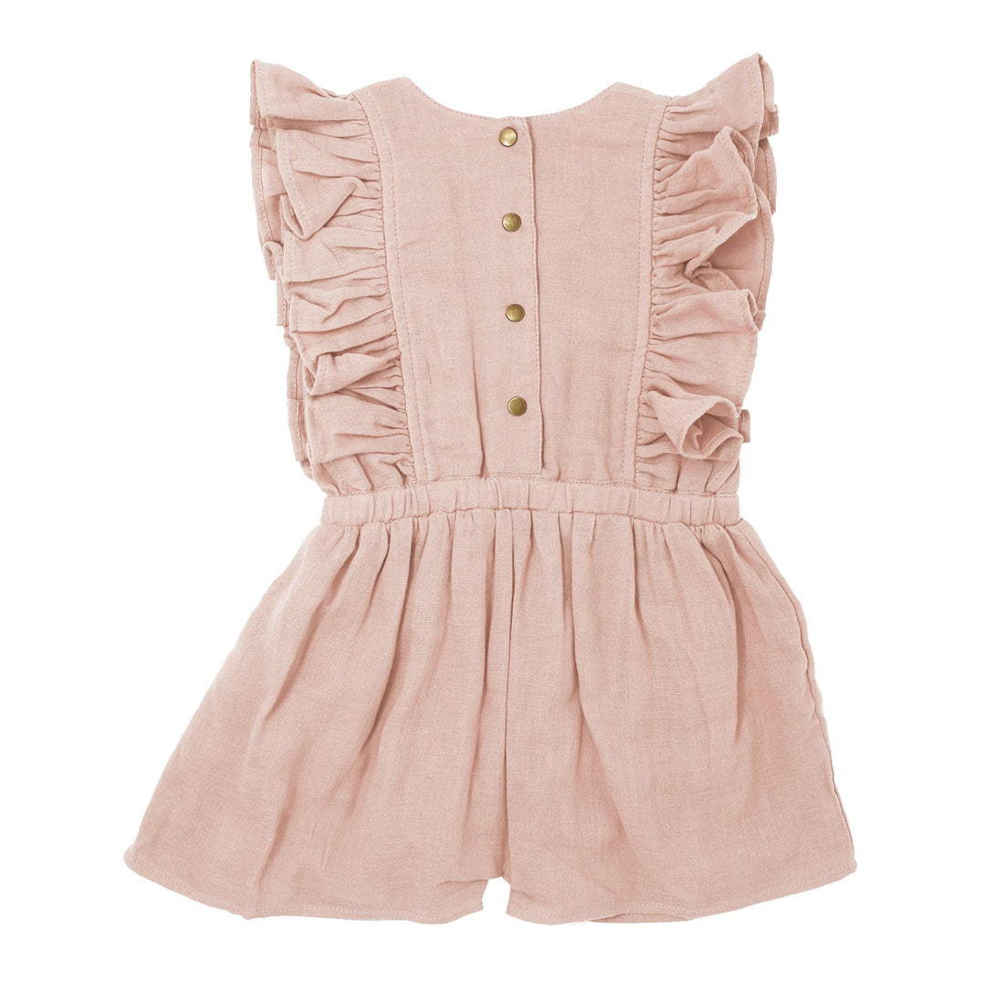 Kids' Muslin Ruffle Jumper-Bodysuits-Loved Baby-2T-Rosewater Pink-bluebird baby & kids