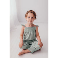 Kids Organic Muslin Sleeveless Romper-Bodysuits-Loved Baby-2T-Rosewater Pink-bluebird baby & kids