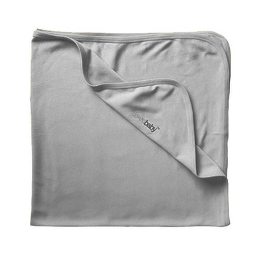 Light Gray Organic Swaddling Blanket-Blankets & Loveys-Loved Baby-bluebird baby & kids