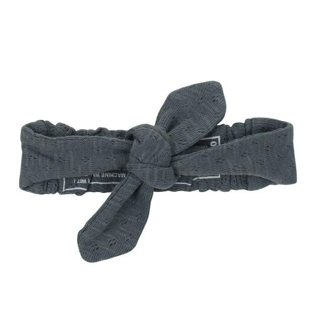 Moonstone Organic Pointelle Tie Headband-Headbands-Loved Baby-0-6 M-bluebird baby & kids