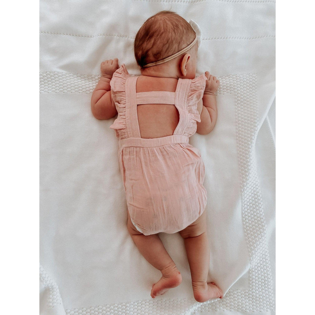 Muslin Ruffle Bodysuit-Bodysuits-Loved Baby-3-6 M-Cloud Grey-bluebird baby & kids