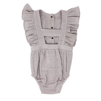Muslin Ruffle Bodysuit-Bodysuits-Loved Baby-3-6 M-Cloud Grey-bluebird baby & kids