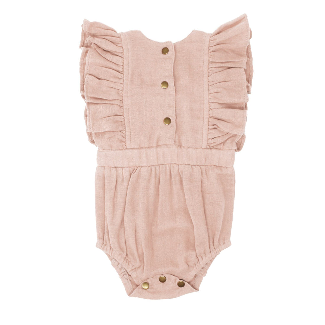 Muslin Ruffle Bodysuit-Bodysuits-Loved Baby-3-6 M-Rosewater Pink-bluebird baby & kids