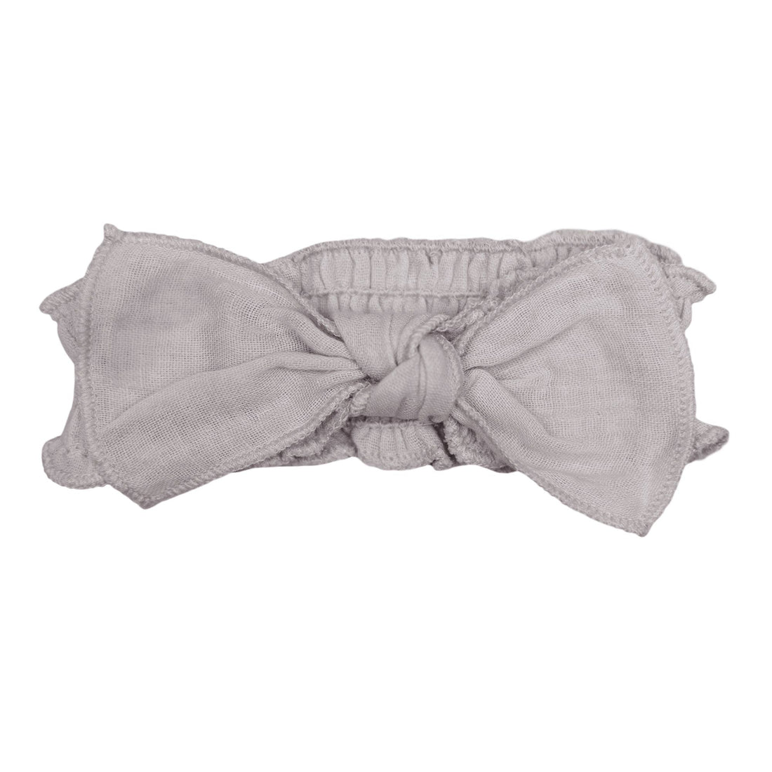 Muslin Smocked Headband-Headbands-Loved Baby-0-12 M-Cloud Grey-bluebird baby & kids