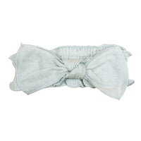 Muslin Smocked Headband-Headbands-Loved Baby-0-12 M-Green Tea-bluebird baby & kids