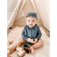Organic Abyss Blue Riding Cap-Hats-Loved Baby-0-3 M-Abyss Blue-bluebird baby & kids