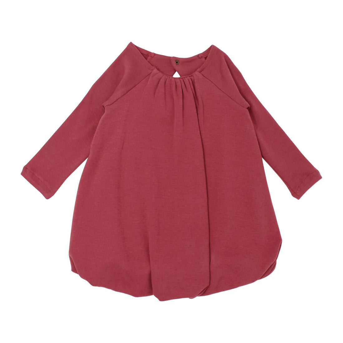 Organic Appleberry Red Bubble Dress-Dresses-Loved Baby-2T-bluebird baby & kids