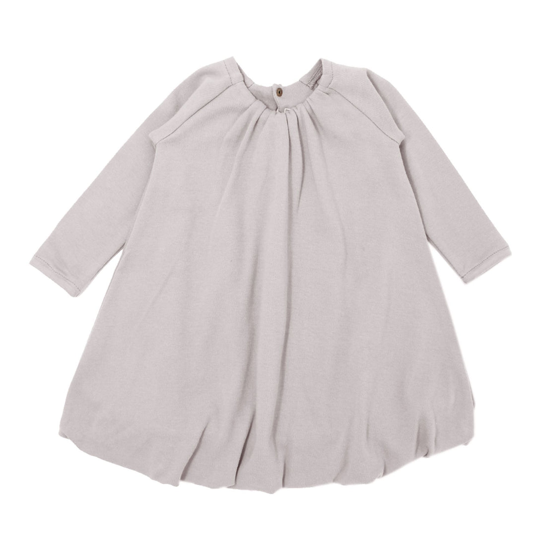 Organic Fog Grey Bubble Dress-Dresses-Loved Baby-2T-Fog Gray-bluebird baby & kids