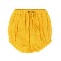 Organic Muslin Infant Shorties-Bottoms-Loved Baby-3-6 M-Saffron Yellow-bluebird baby & kids