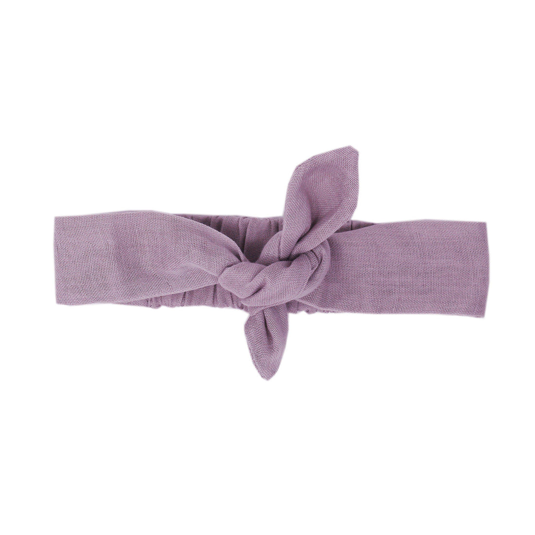 Organic Muslin Tie Headband-Headbands-Loved Baby-0-6 M-Amethyst-bluebird baby & kids
