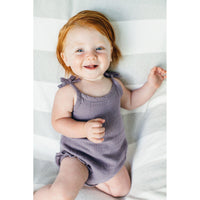 Organic Muslin Tie-Shoulder Bodysuit-Bodysuits-Loved Baby-0-3 M-Pacific Blue-bluebird baby & kids