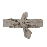 Pointelle Tie Headband-Headbands-Loved Baby-0-6 M-Sand Castle-bluebird baby & kids