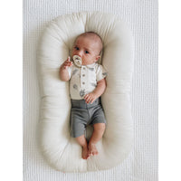 Printed Polo Bodysuit-Bodysuits-Loved Baby-0-3 M-Stone Fern-bluebird baby & kids