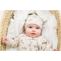 Printed Top-Knot Hat-Hats-Loved Baby-Preemie-NB-Stone Flower-bluebird baby & kids