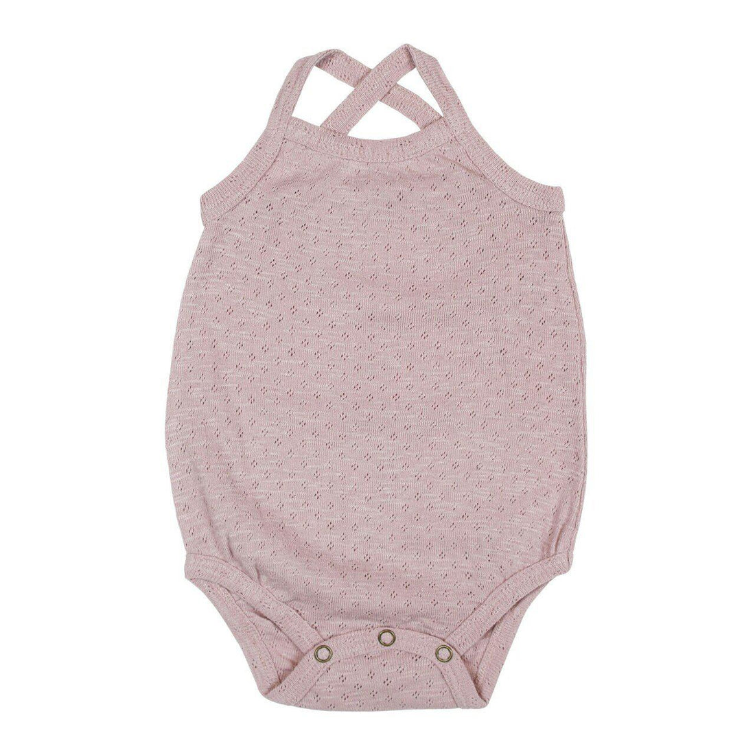 Thistle Pointelle Crossback Bodysuit-Bodysuits-Loved Baby-3-6 M-bluebird baby & kids