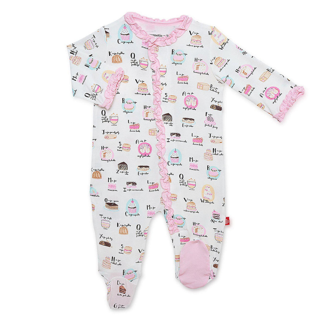 Cake My Name Magnetic Modal Footie-Footies-Magnetic Me-0-3 M-bluebird baby & kids