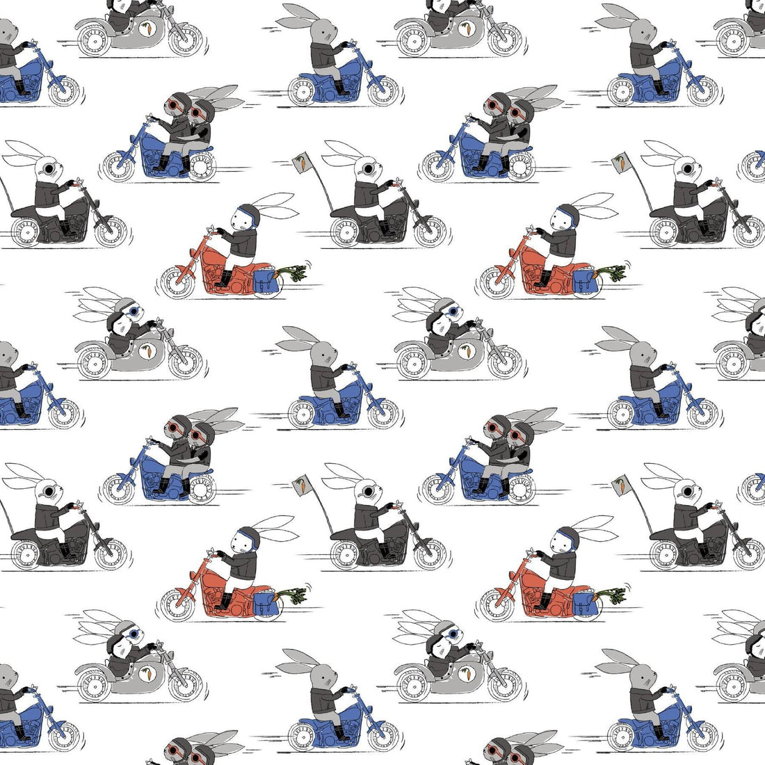 Hares on Hogs Magnetic Modal Footed Pajama-Pajamas-Magnetic Me-Newborn-bluebird baby & kids