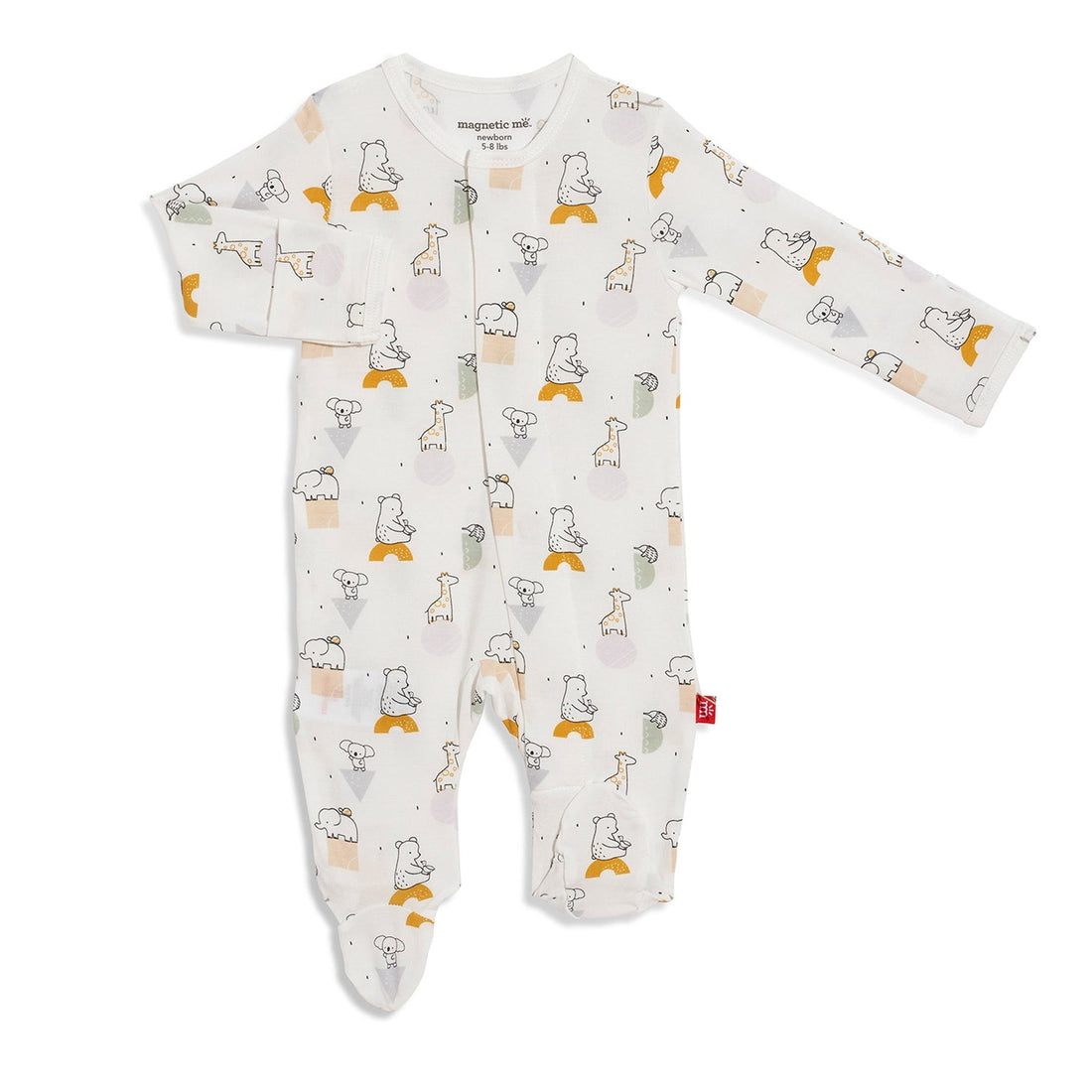 New Kid on the Block Magnetic Modal Footed Pajama-Pajamas-Magnetic Me-0-3 Months-bluebird baby & kids