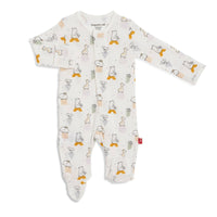 New Kid on the Block Magnetic Modal Footed Pajama-Pajamas-Magnetic Me-0-3 Months-bluebird baby & kids
