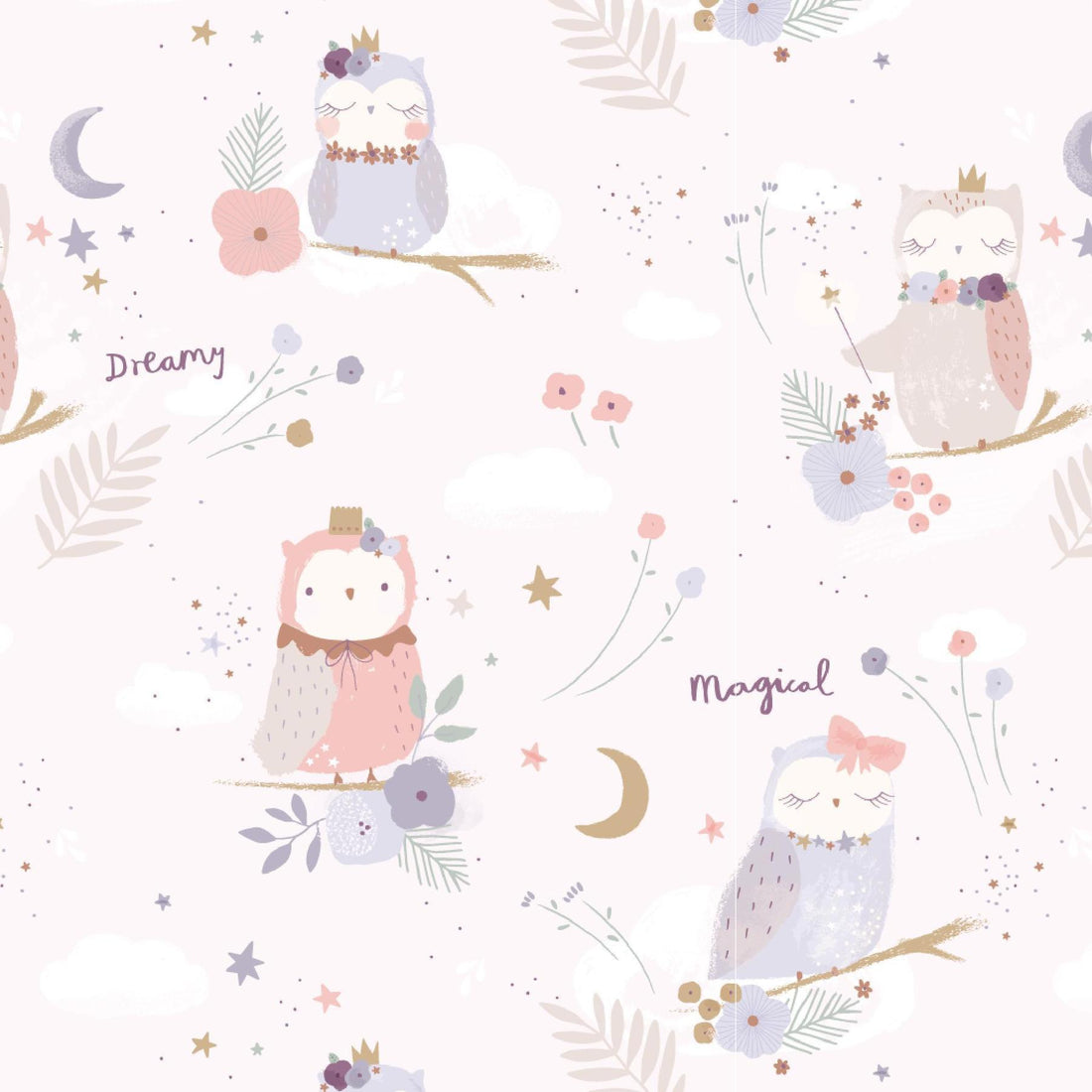 Owl Love You Forever Modal Magnetic Footie-Pajamas-Magnetic Me-0-3 M-bluebird baby & kids