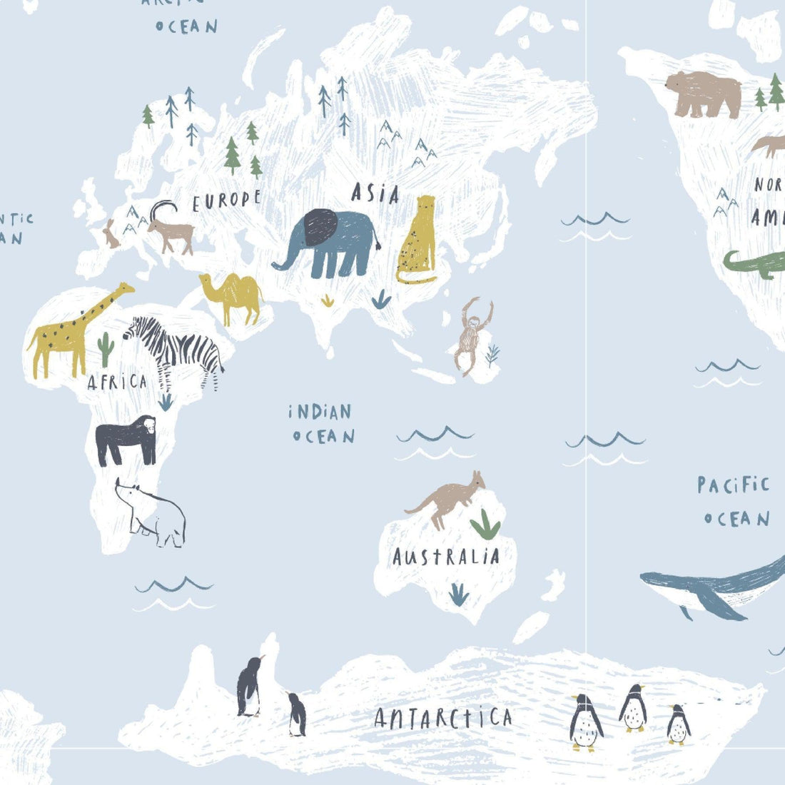 Sea The World Magnetic Modal Footed Pajama-Pajamas-Magnetic Me-Newborn-bluebird baby & kids
