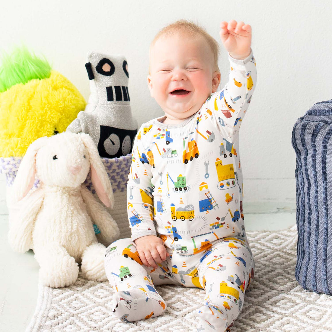 Toe Zone Magnetic Modal Footed Pajama-Pajamas-Magnetic Me-Newborn-bluebird baby & kids