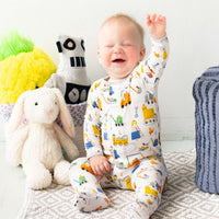 Toe Zone Magnetic Modal Footed Pajama-Pajamas-Magnetic Me-Newborn-bluebird baby & kids
