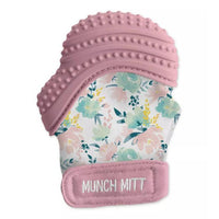 Munch Mitt Teethers-Teethers-Malarkey Kids-Pink Peonies-bluebird baby & kids