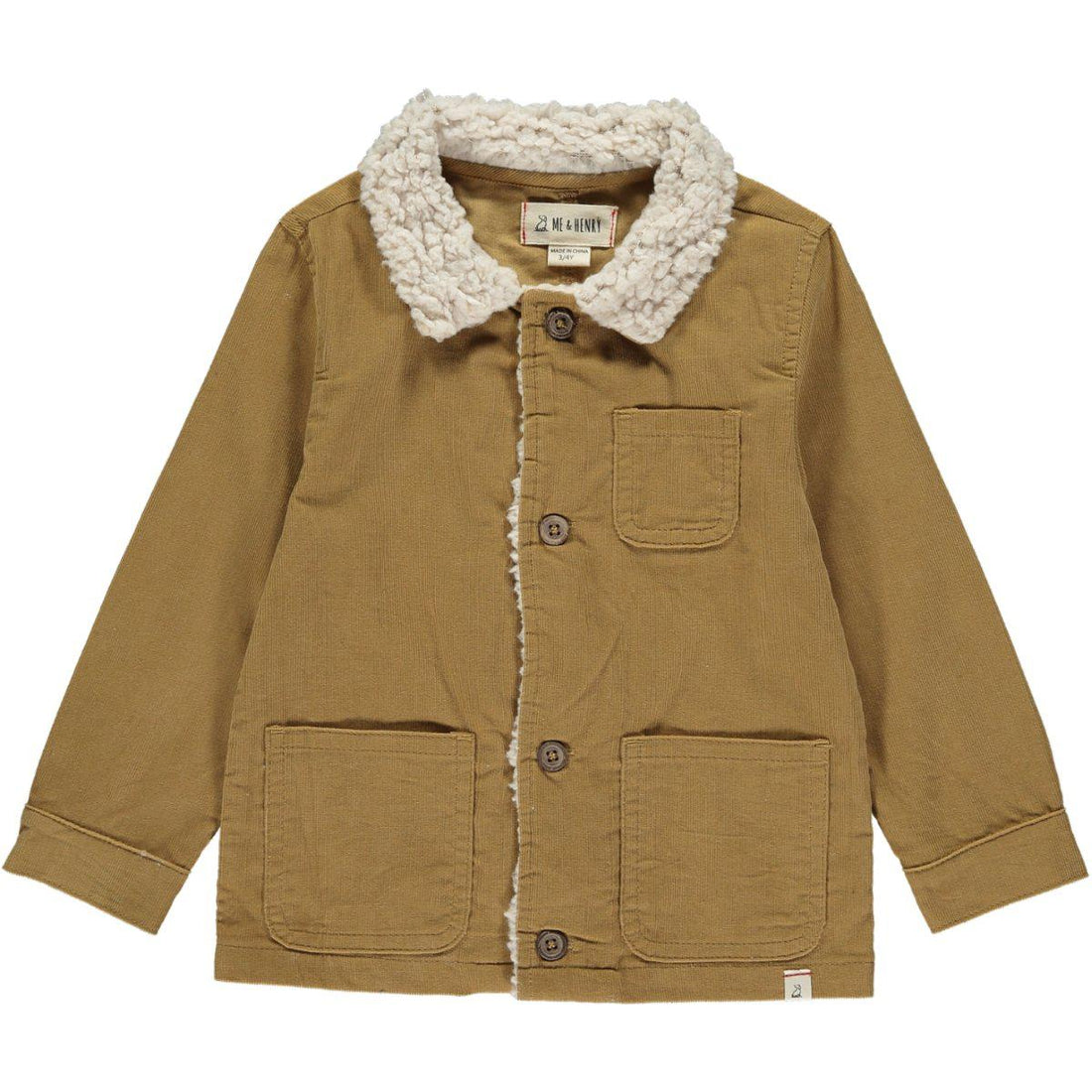 Mustard Corduroy Jacket-Outerwear-Me & Henry-3-6 M-bluebird baby & kids