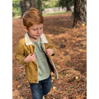 Mustard Corduroy Jacket-Outerwear-Me & Henry-3-6 M-bluebird baby & kids
