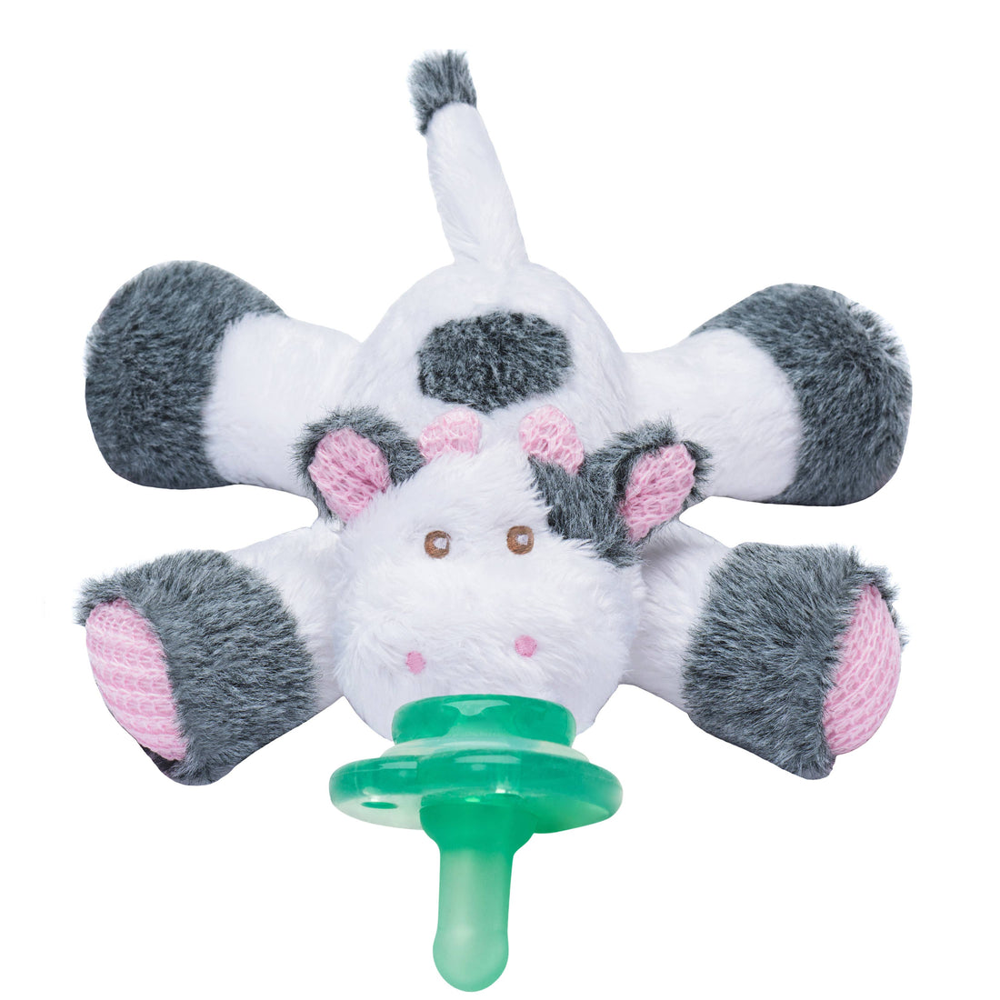 Paci-Plushies Buddies – Cutsie Cow-Pacifiers & Teethers-Nookums-bluebird baby & kids