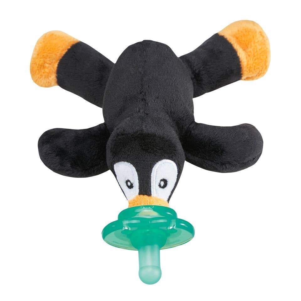 Paci-Plushies Shakies – Puck Penguin-Pacifiers & Teethers-Nookums-bluebird baby & kids