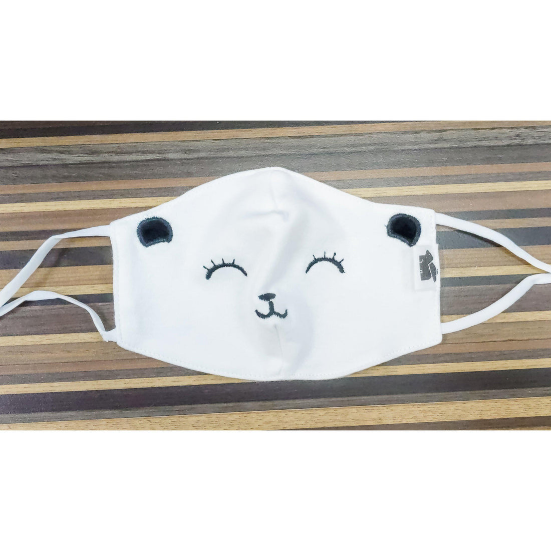 Organic Bear Face Mask, 2-8 years-Face Mask-Paper Cove-bluebird baby & kids