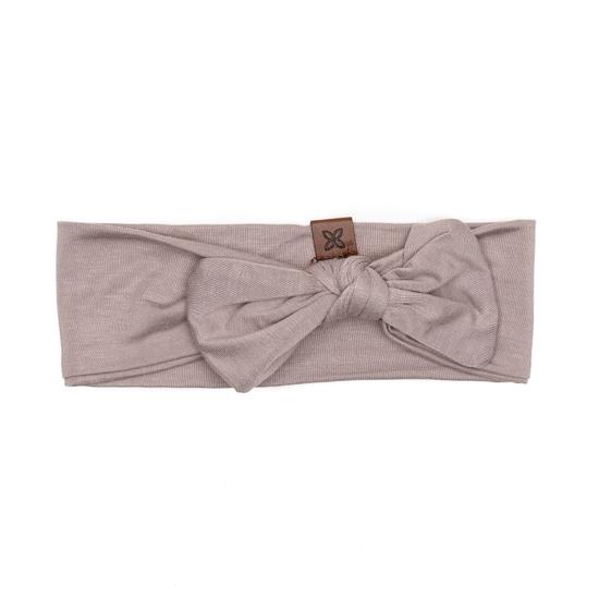 Knotted Bow-Hair Accessories-Papillon Bebe-Fawn-0-3 M-bluebird baby & kids