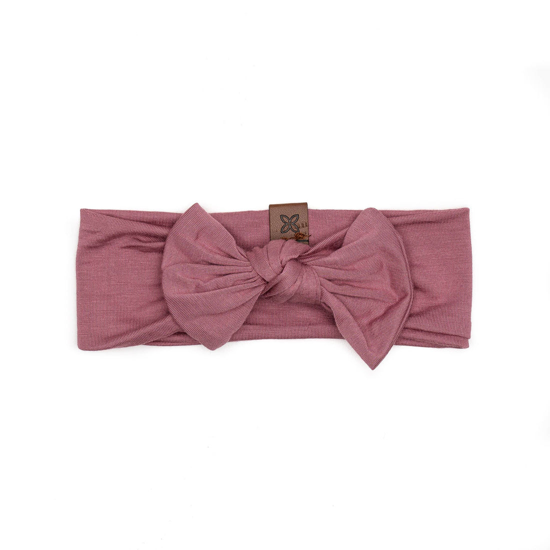 Knotted Bow-Hair Accessories-Papillon Bebe-Rose Pink-3-9 M-bluebird baby & kids