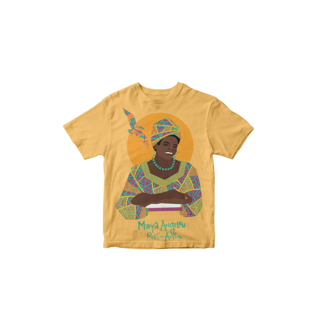 Maya Angelou Short Sleeve Trailblazer Tee-Tops & Tees-Piccolina Kids-2-bluebird baby & kids