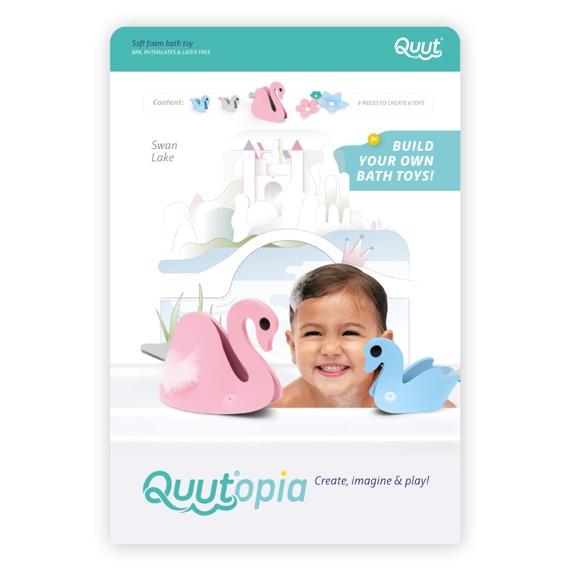Swan Lake Foam Bath Toy-Bath Toys-Quut Toys-bluebird baby & kids
