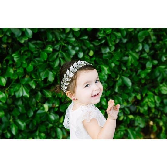 Grecian Lace Athena Lace Headband-Accessories-Sparkling Lilac, LLC-Silver-12"-bluebird baby & kids