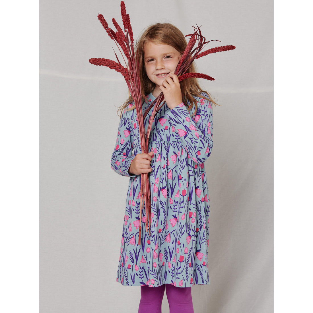 Long Sleeve Wrap Dress-Dresses-Tea Collection-2-bluebird baby & kids