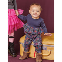 Pretty Peplum Baby Romper-Rompers-Tea Collection-0-3 M-bluebird baby & kids