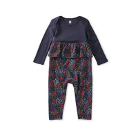 Pretty Peplum Baby Romper-Rompers-Tea Collection-6-9 M-bluebird baby & kids
